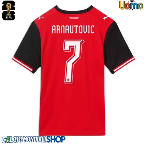 Maglie da calcio Austria Marko Arnautovic #7 Prima Maglia Mondiali 2026  Manica Corta